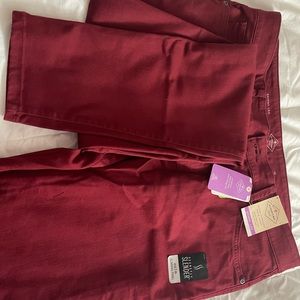 Brand New skinny Burgand pants